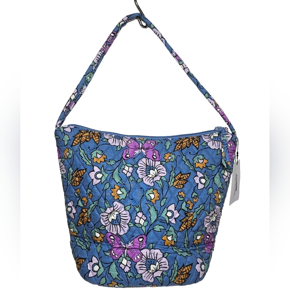 Vera Bradley Handbags - Vera Bradley Wild Prairie Slouchy Bucket Shoulder Bag NWT Quilted Cotton